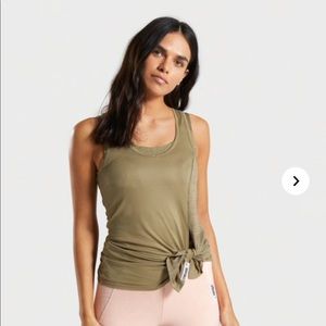 Gymshark true texture vest olive